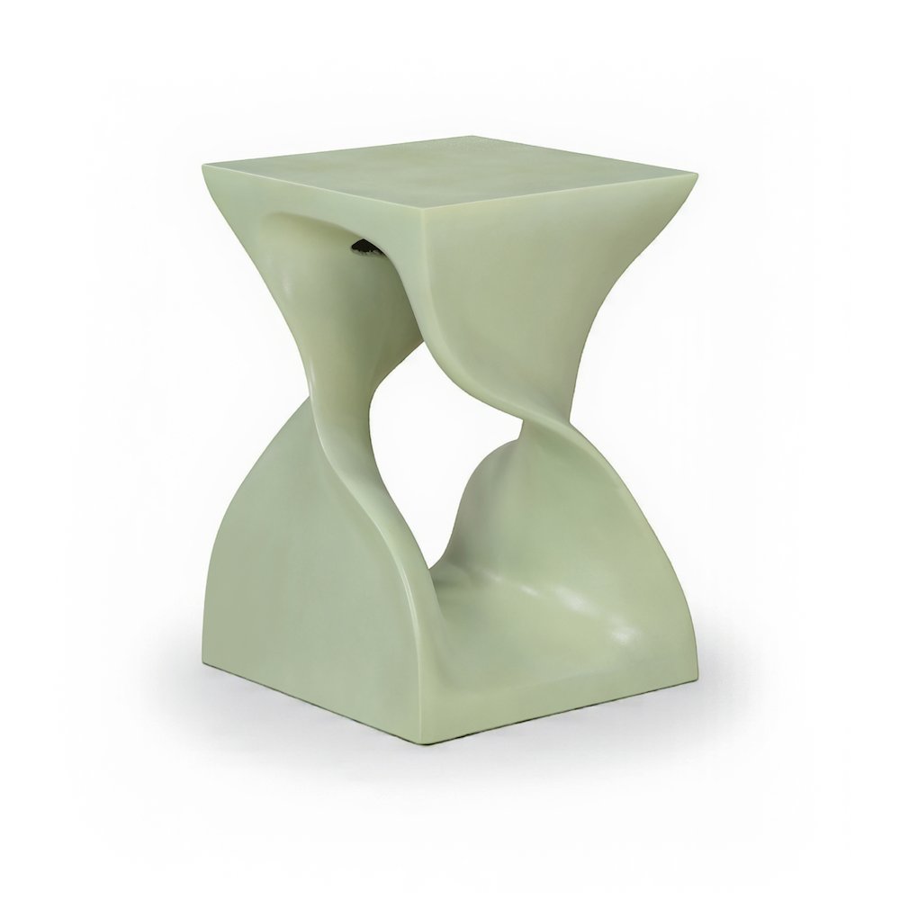 Jula Green Concrete Indoor/Outdoor End Table. Picture 1