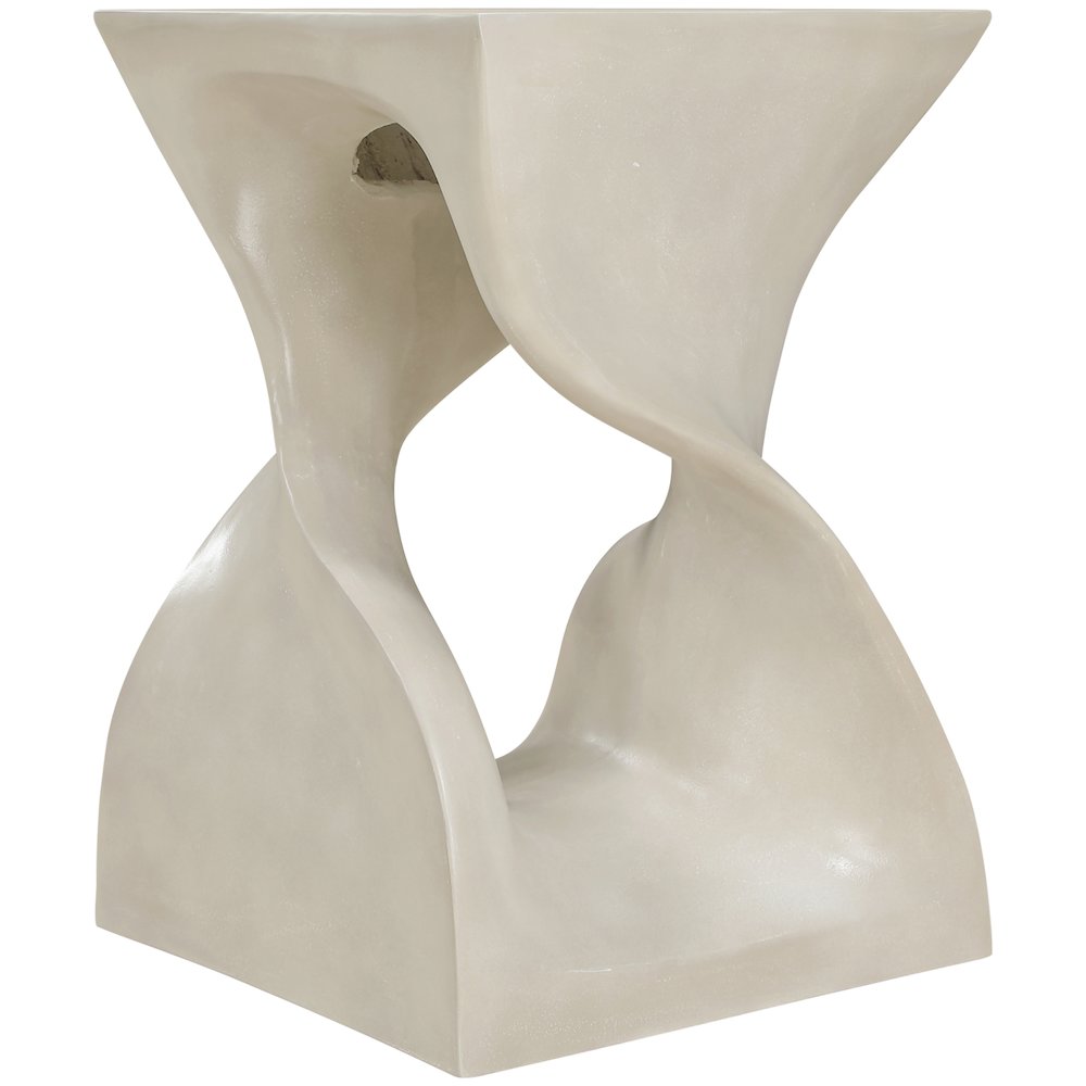 Jula Beige Concrete Indoor/Outdoor End Table. Picture 8