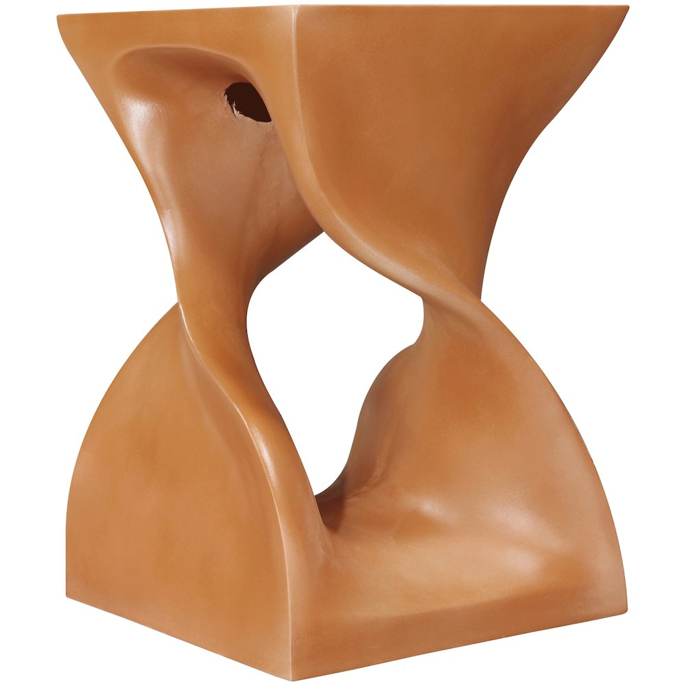 Jula Terracotta Concrete Indoor/Outdoor End Table. Picture 8