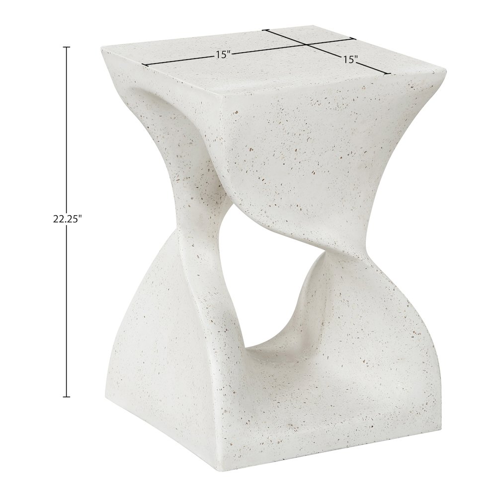 Jula Terrazzo Concrete Indoor/Outdoor End Table. Picture 6