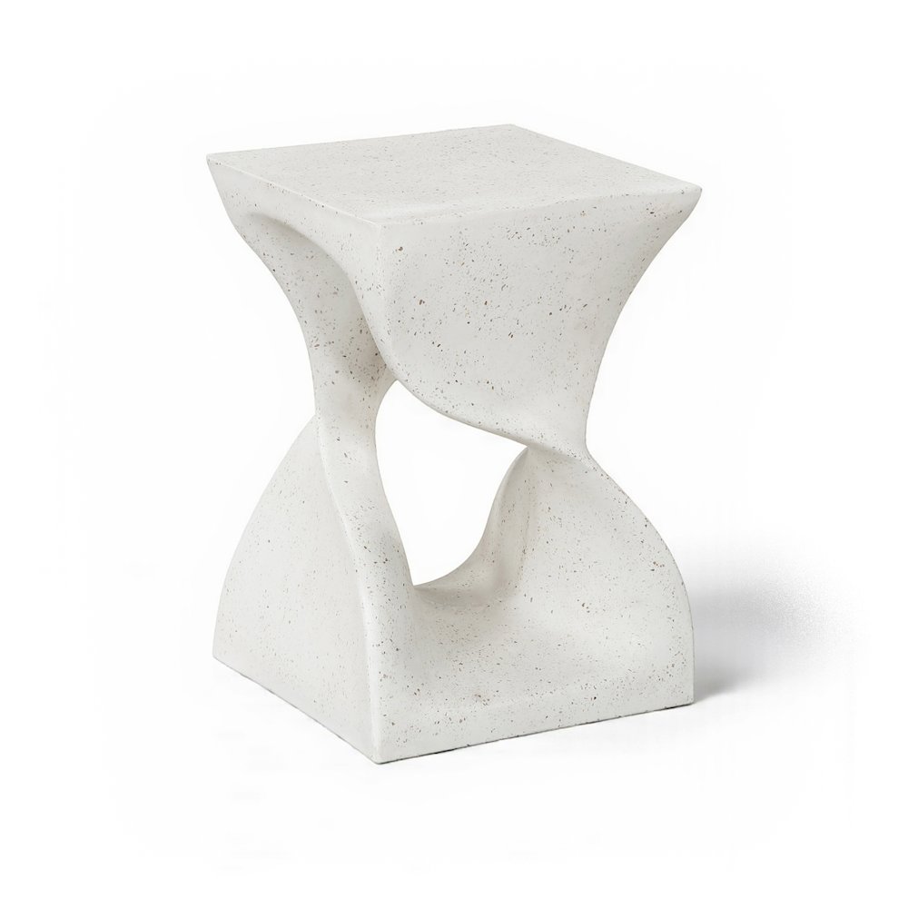 Jula Terrazzo Concrete Indoor/Outdoor End Table. Picture 1