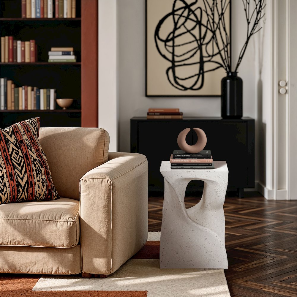 Jula Terrazzo Concrete Indoor/Outdoor End Table. Picture 7