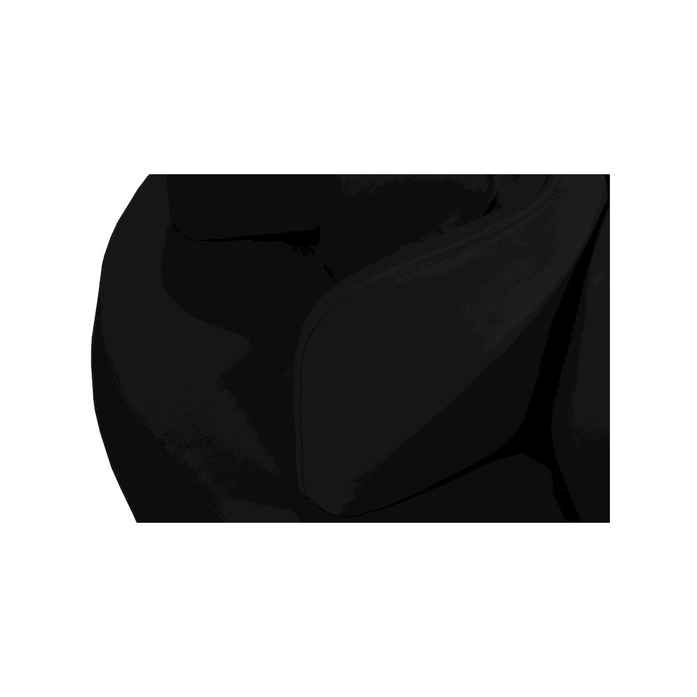 Circlet Black Velvet Round Sofa Settee. Picture 6