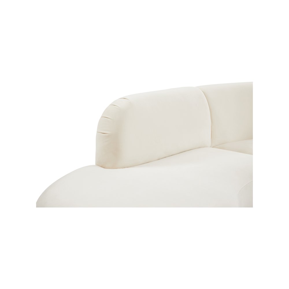 Rosa Cream Velvet 3pc. Sectional. Picture 10