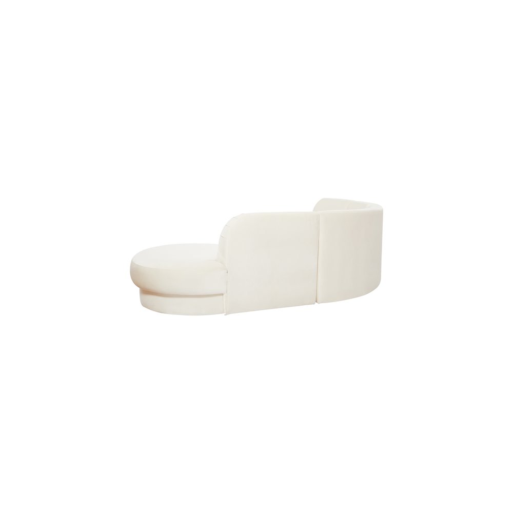 Rosa Cream Velvet 3pc. Sectional. Picture 6
