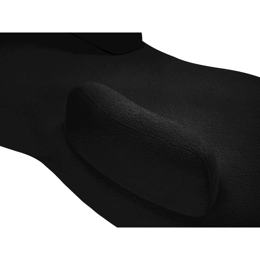Argyle Black Teddy Fabric Chaise/Loveseat. Picture 6
