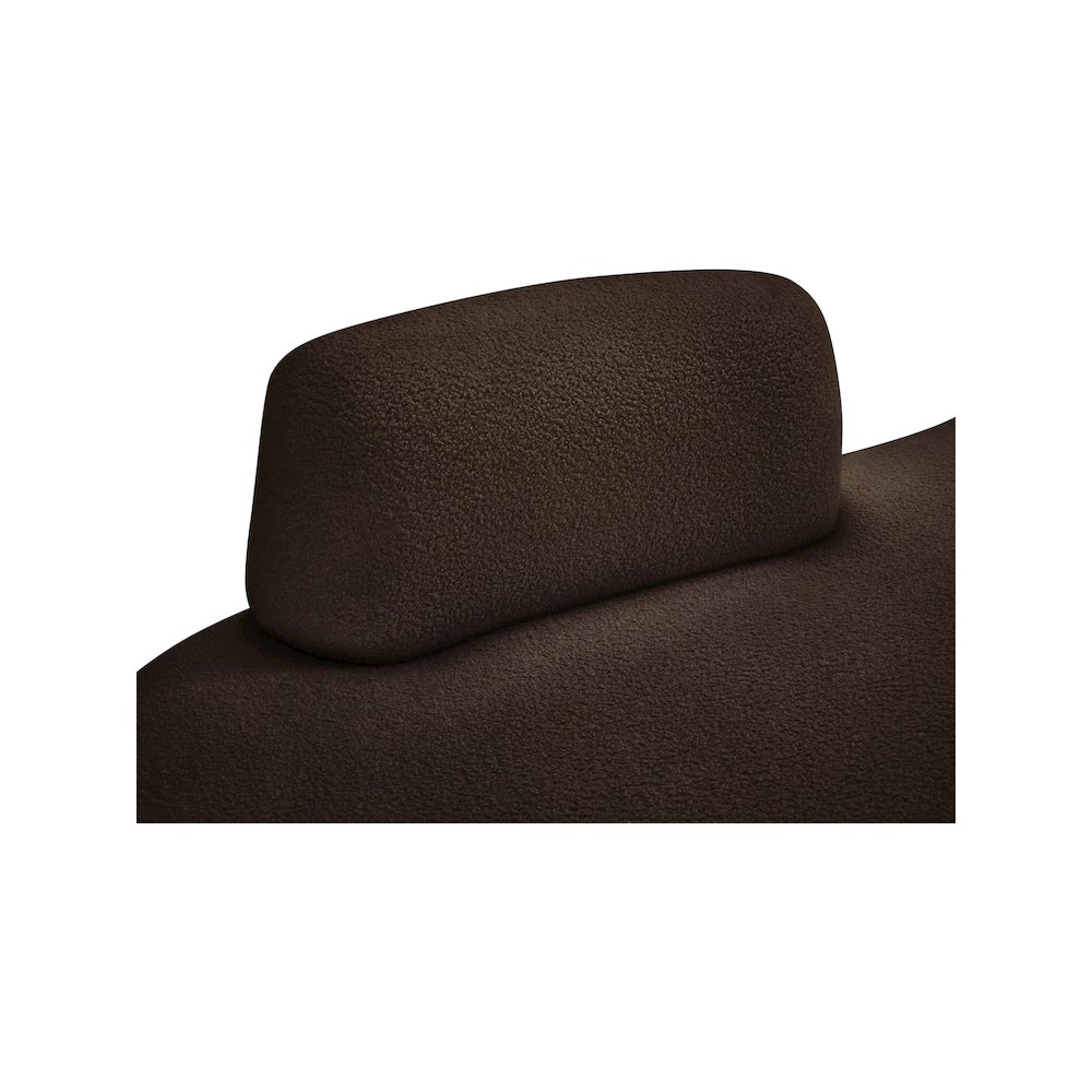 Argyle Brown Teddy Fabric Chaise/Loveseat. Picture 9
