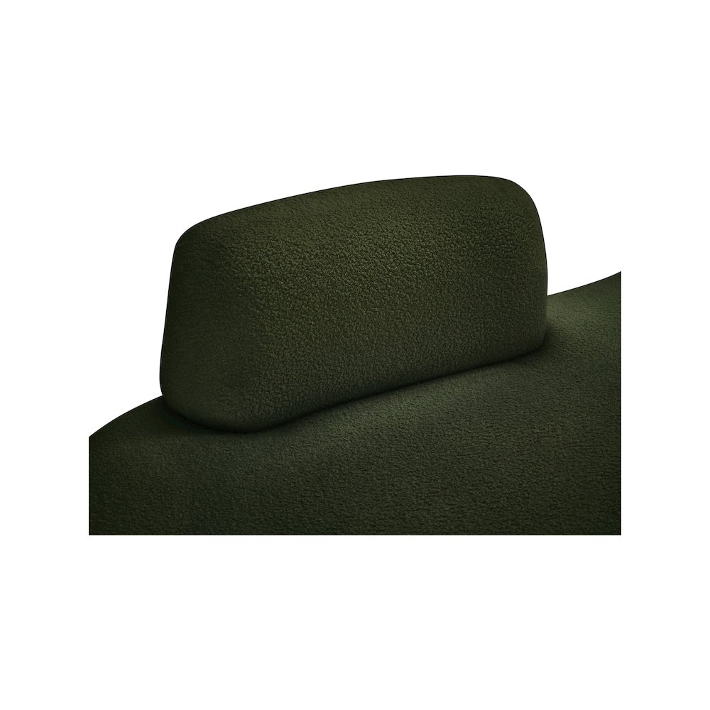 Argyle Green Teddy Fabric Chaise/Loveseat. Picture 9
