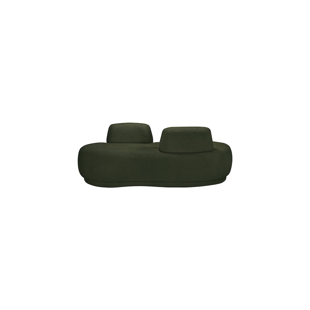 Argyle Green Teddy Fabric Chaise/Loveseat. Picture 2