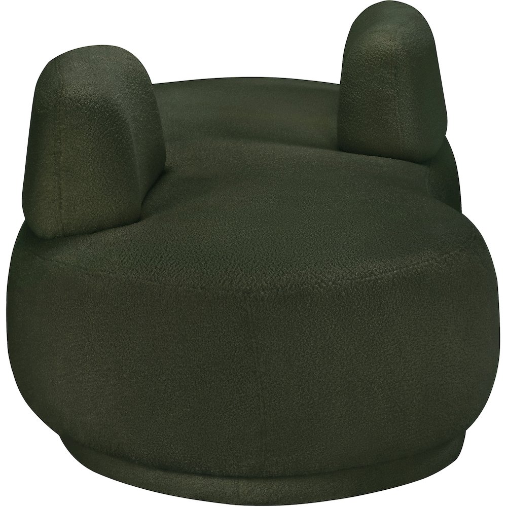 Argyle Green Teddy Fabric Chaise/Loveseat. Picture 3