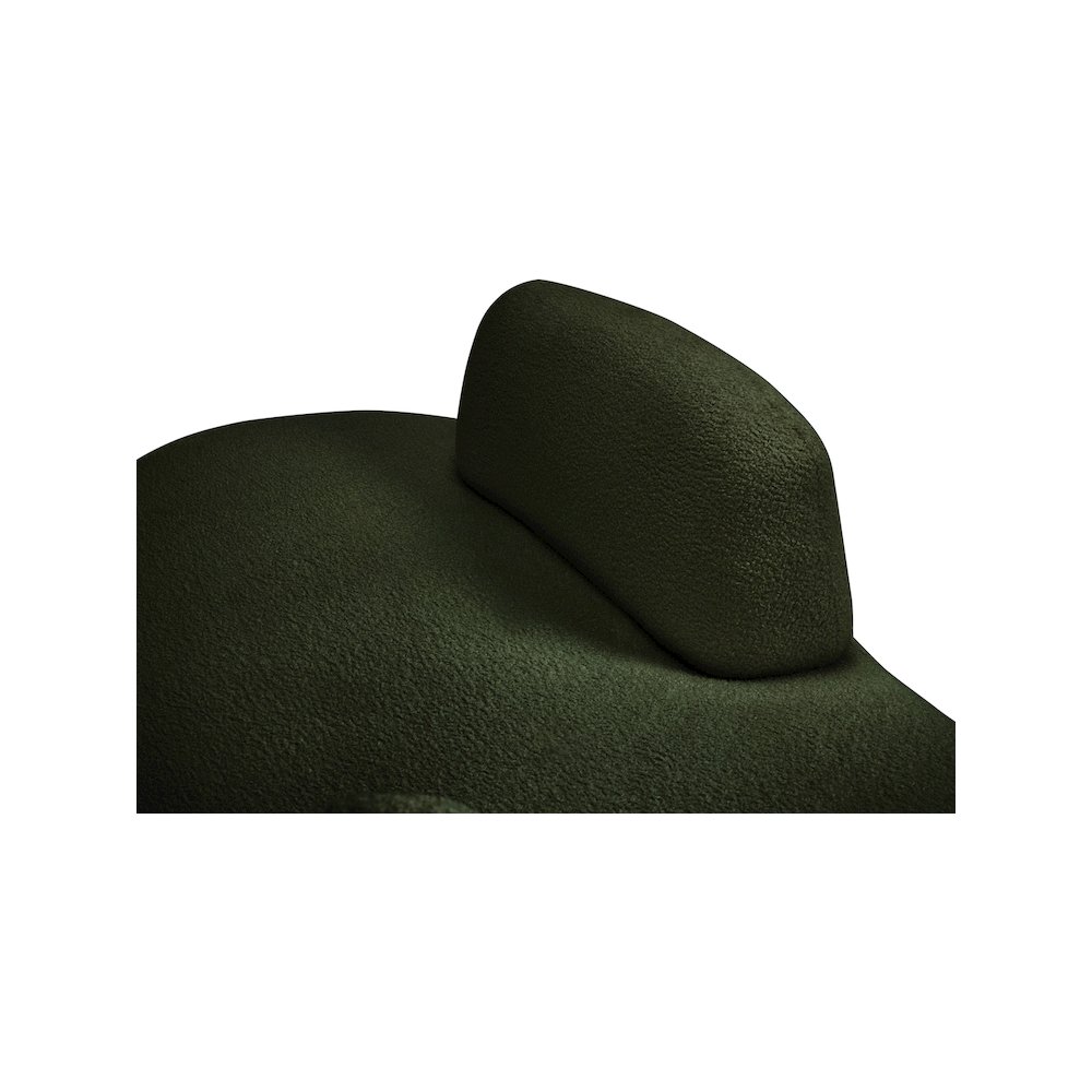 Argyle Green Teddy Fabric Chaise/Loveseat. Picture 7