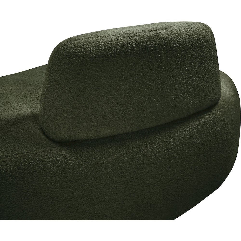 Argyle Green Teddy Fabric Chaise/Loveseat. Picture 8
