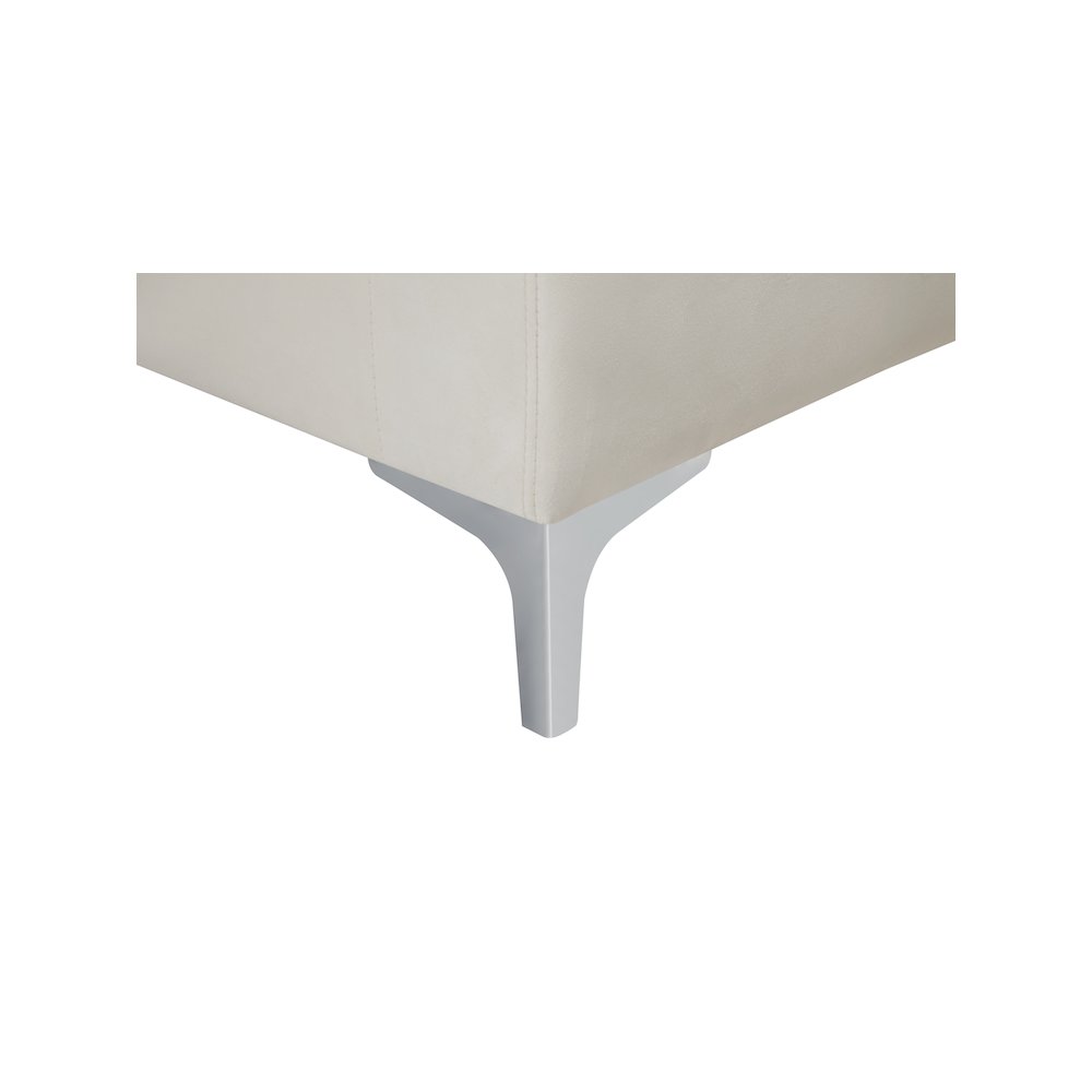 Naomi Cream Velvet Sofa. Picture 10