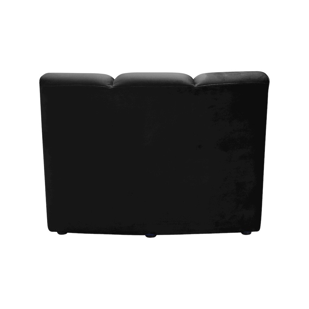 Infinity Black Velvet Modular Chair. Picture 3