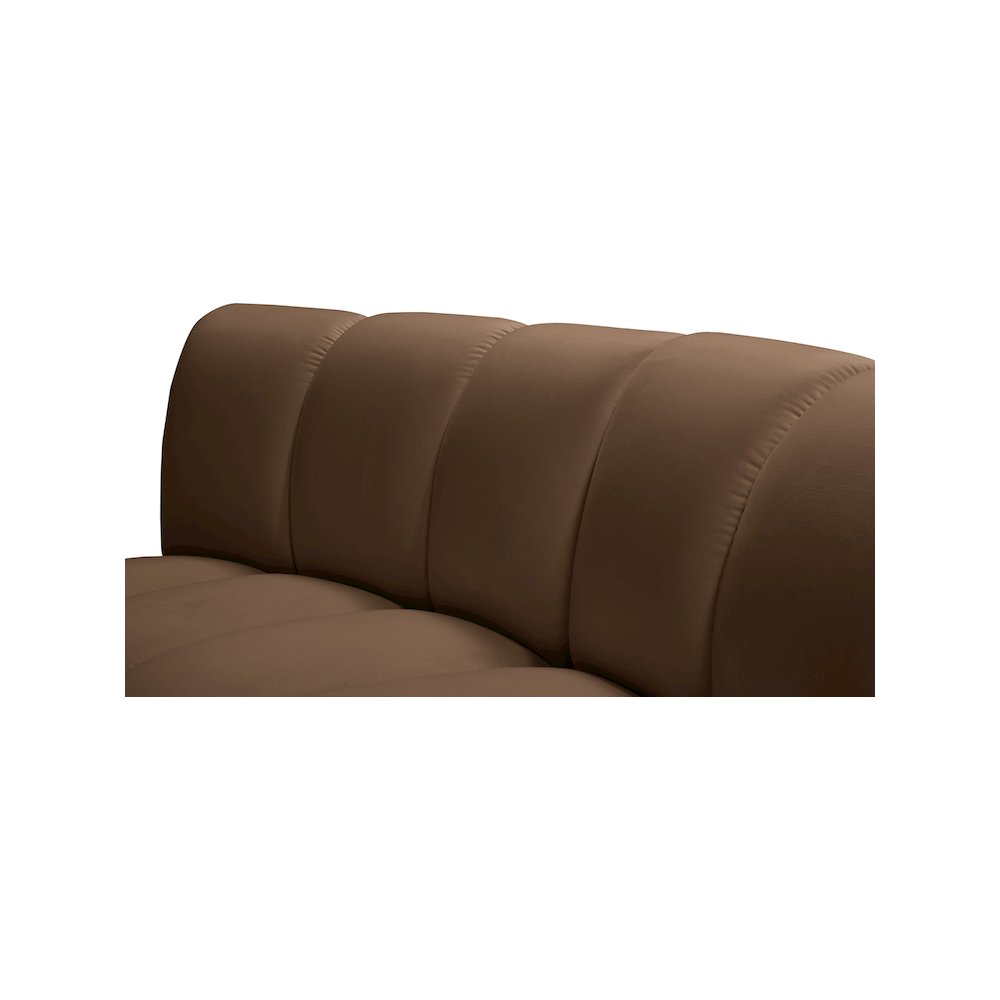 Infinity Brown Velvet 5pc. Modular Sectional. Picture 7