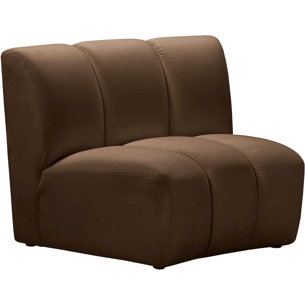 Infinity Brown Velvet Modular Chair. Picture 2