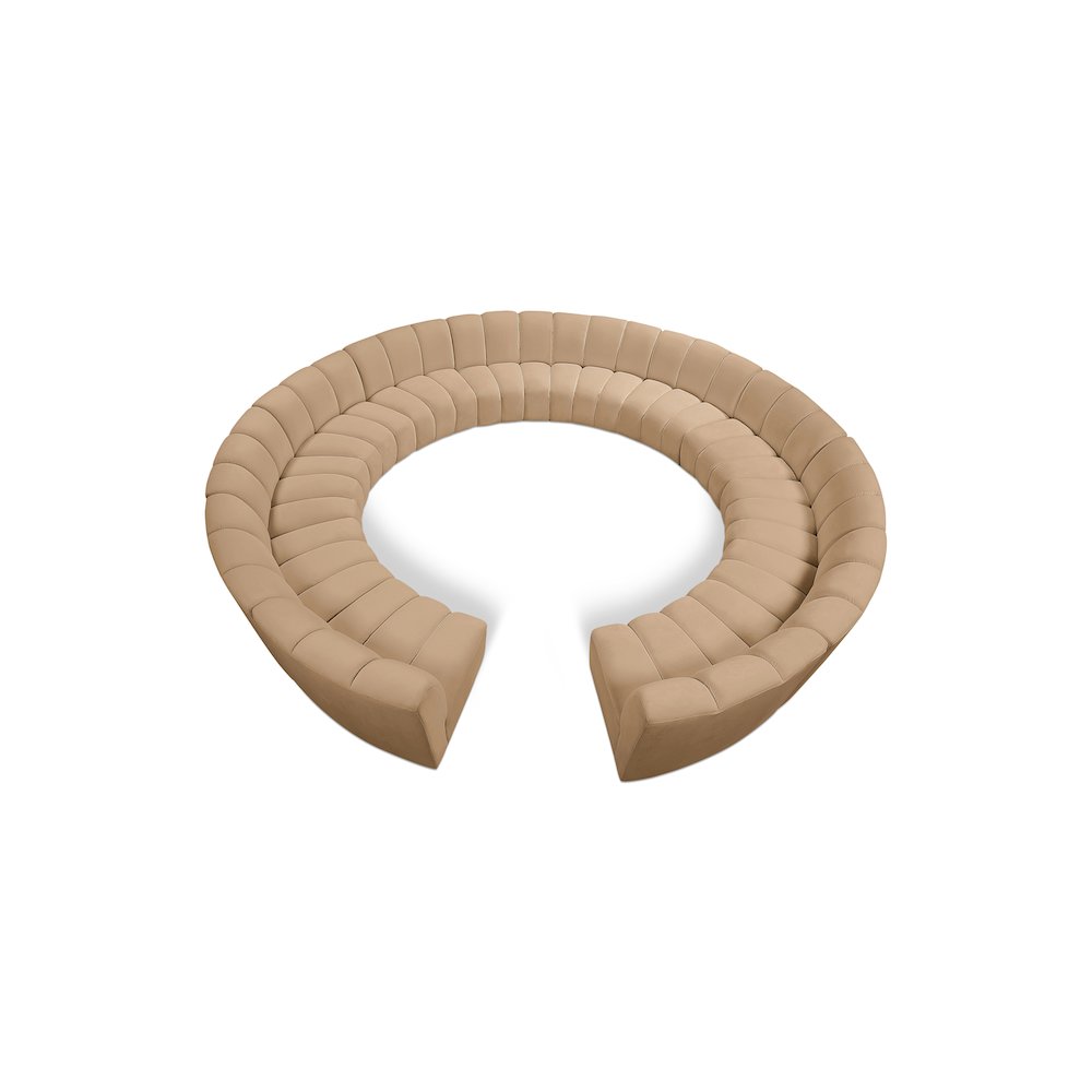 Infinity Camel Velvet 12pc. Modular Sectional. Picture 1