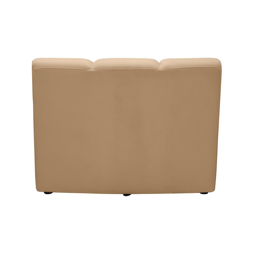 Infinity Camel Velvet Modular Chair. Picture 3
