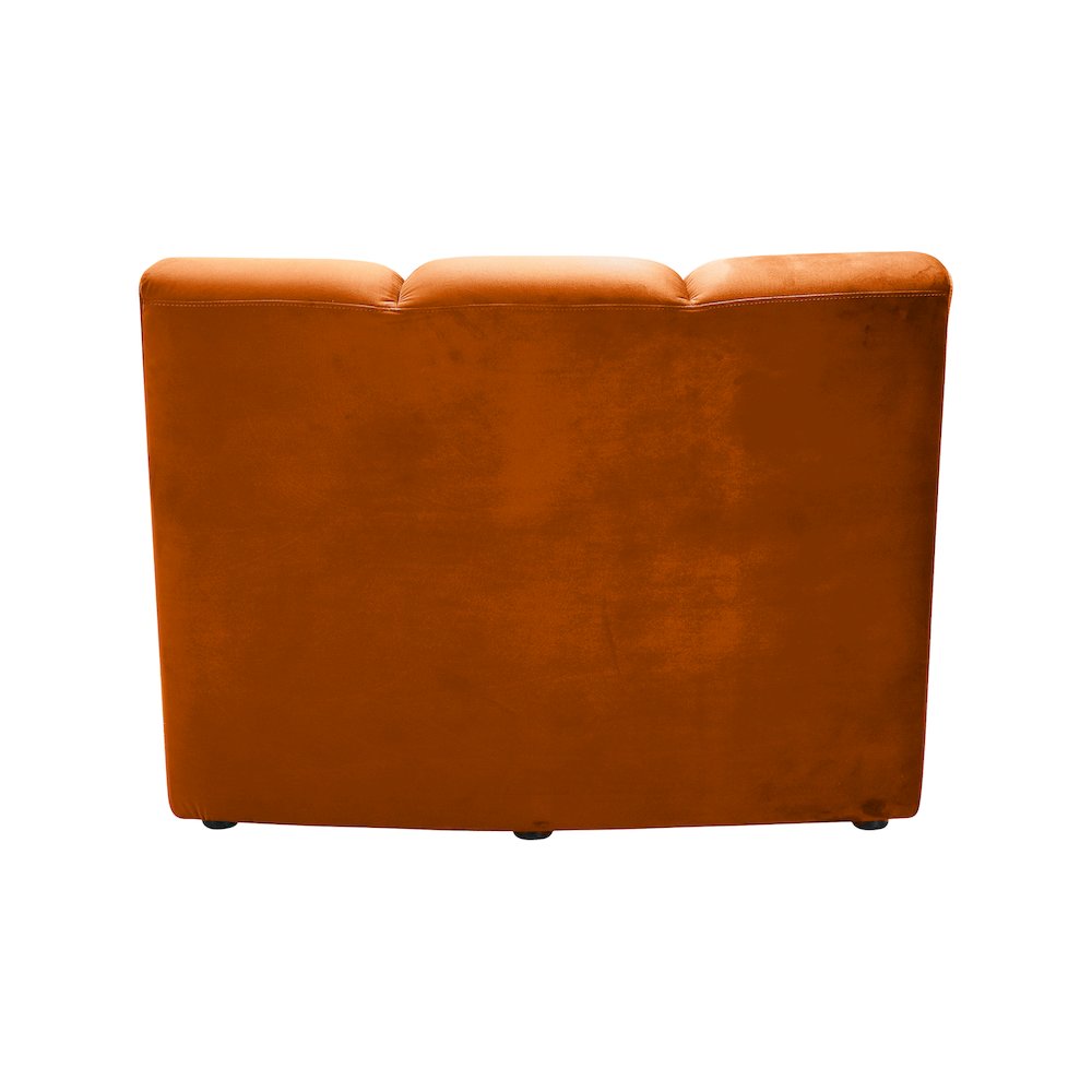 Infinity Cognac Velvet Modular Chair. Picture 3