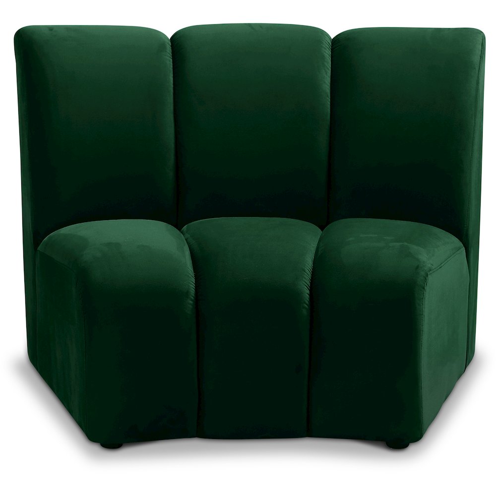 Infinity Green Velvet Modular Chair. Picture 1