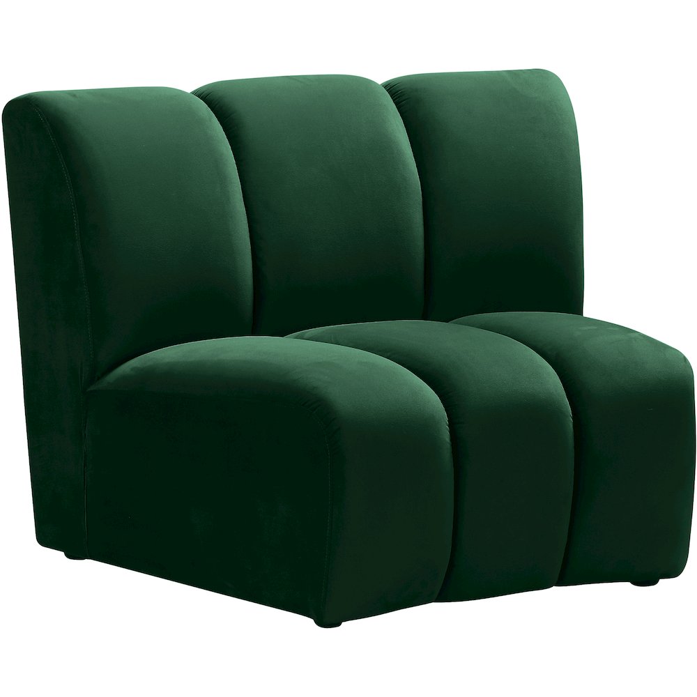 Infinity Green Velvet Modular Chair. Picture 2