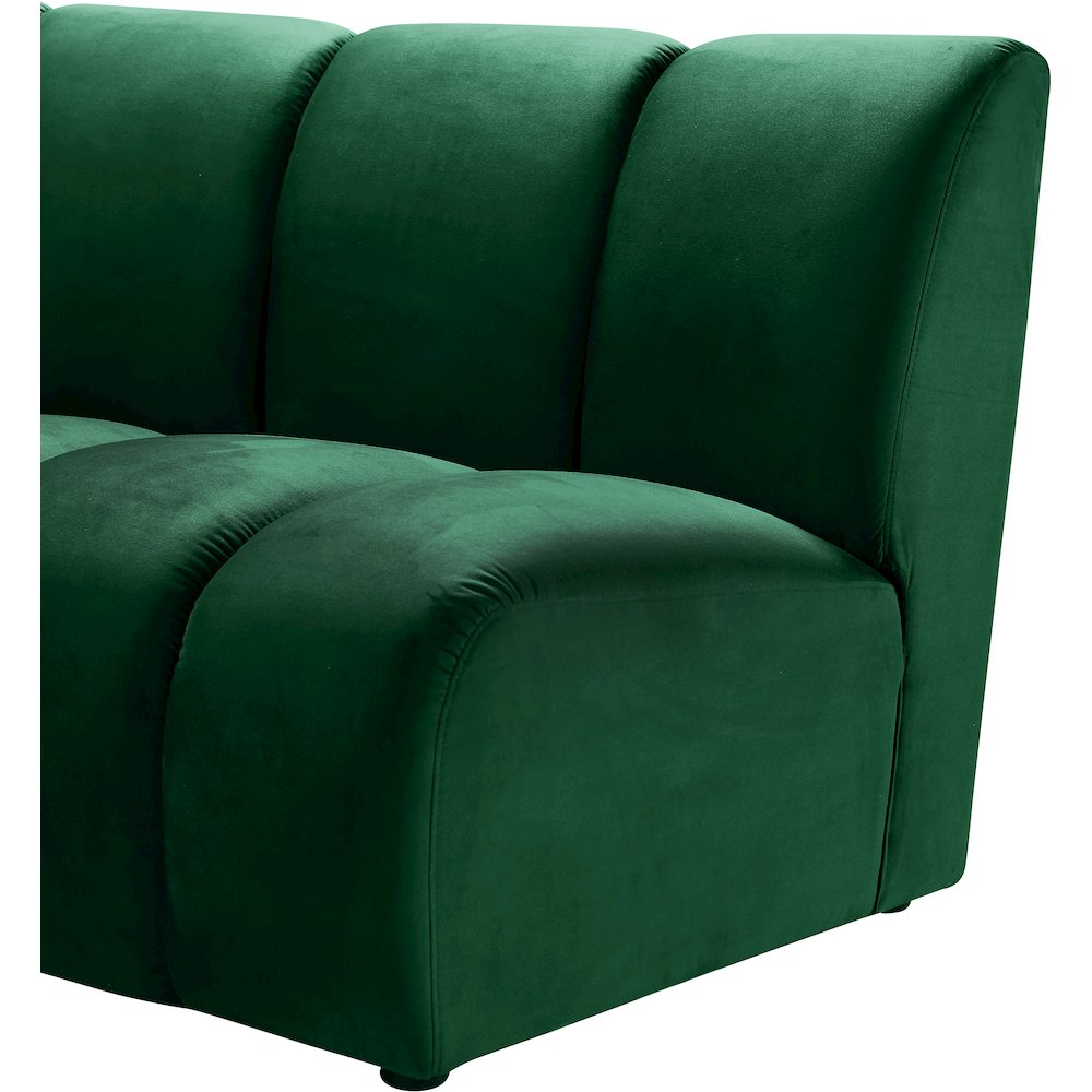 Infinity Green Velvet Modular Chair. Picture 4