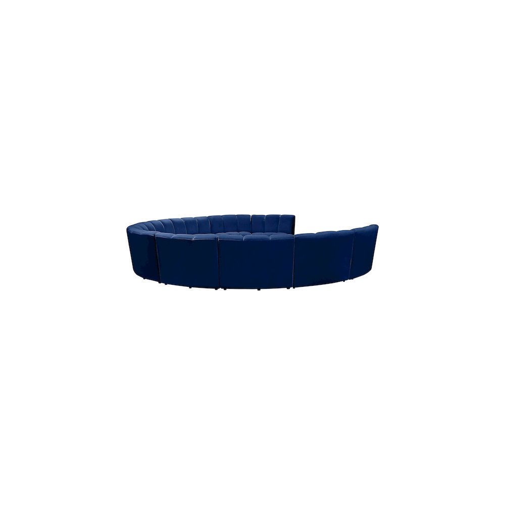 Infinity Navy Velvet 10pc. Modular Sectional. Picture 3