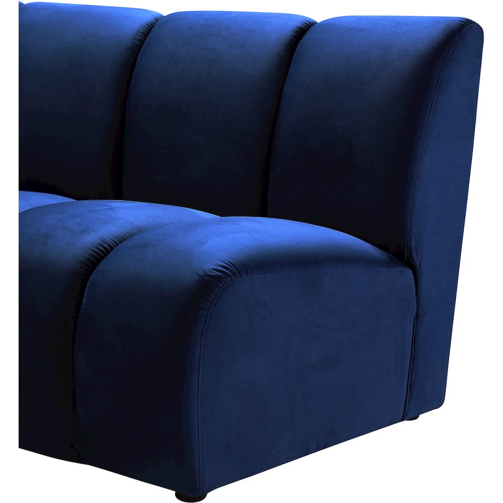 Infinity Navy Velvet 10pc. Modular Sectional. Picture 5