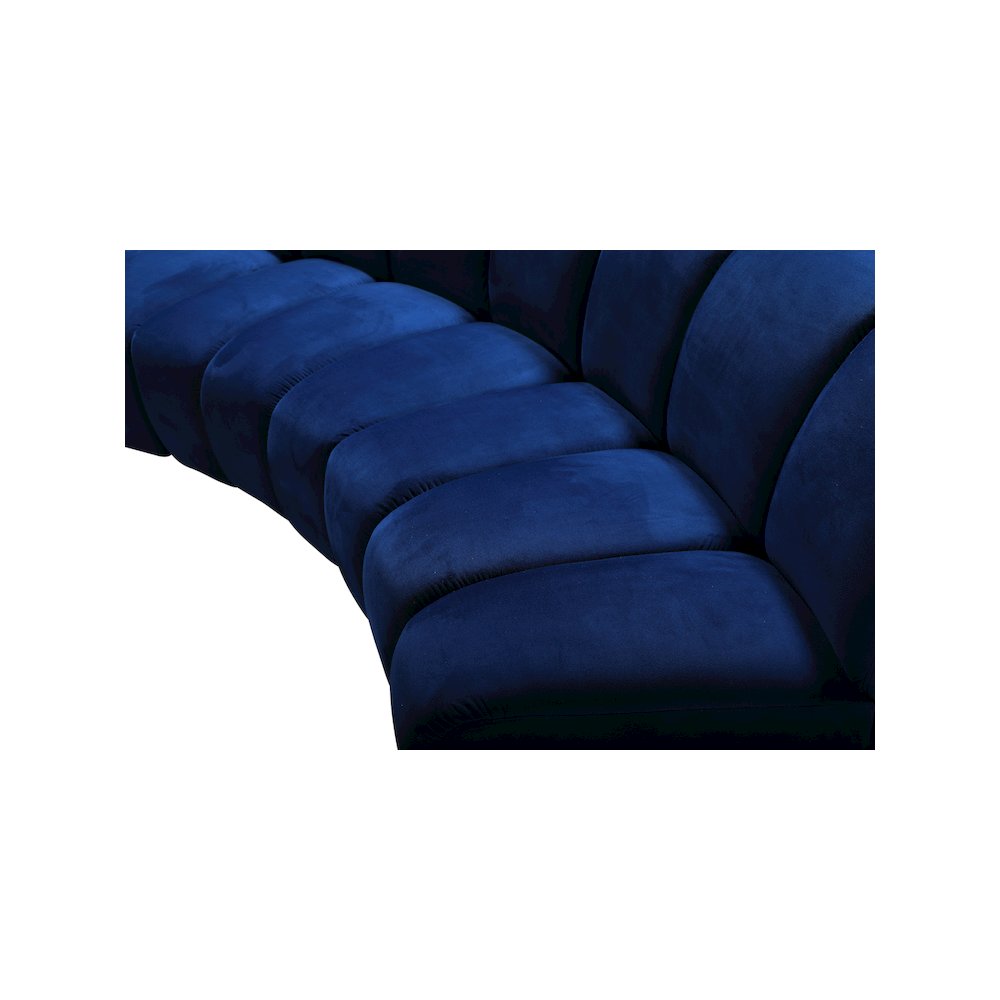 Infinity Navy Velvet 11pc. Modular Sectional. Picture 7