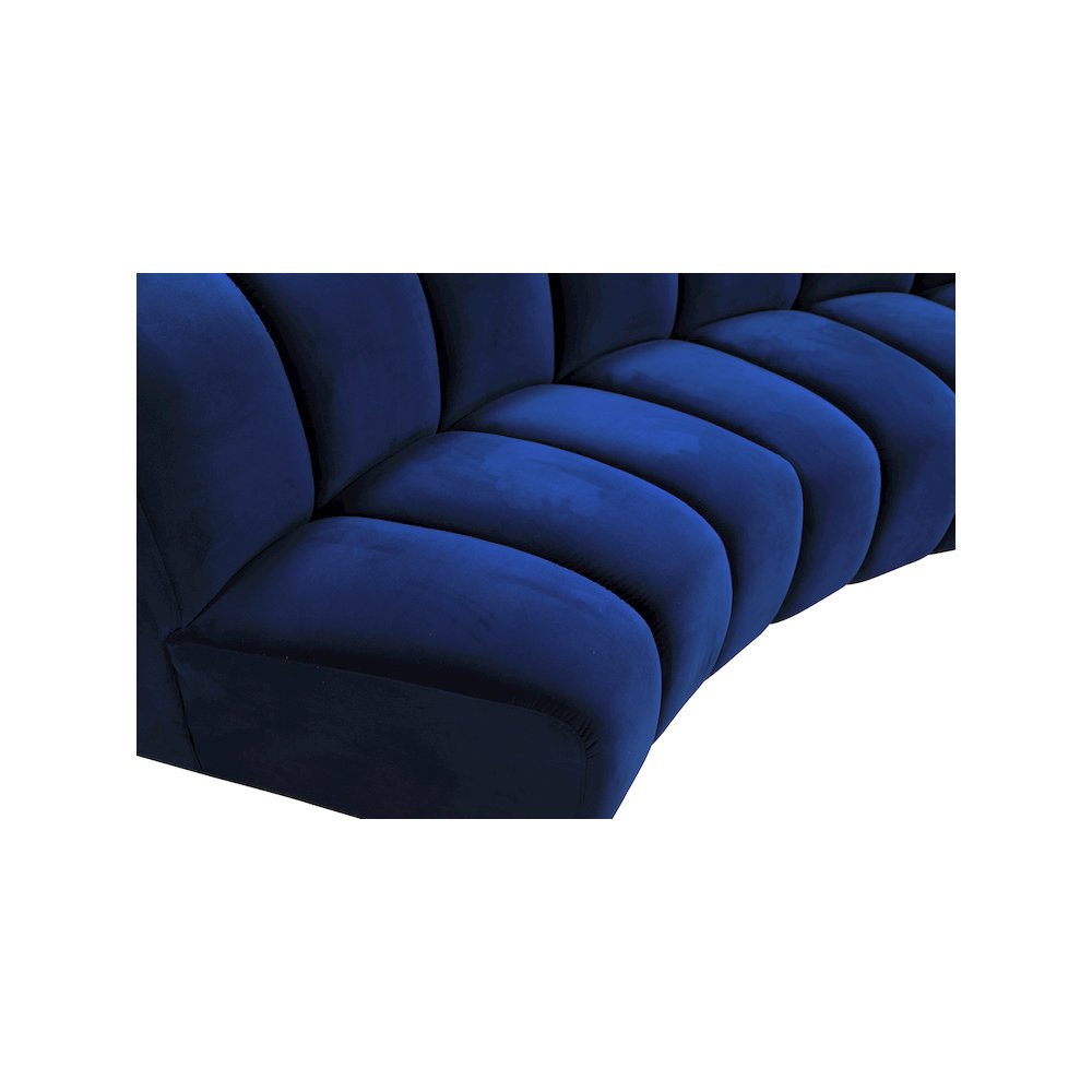 Infinity Navy Velvet 11pc. Modular Sectional. Picture 8