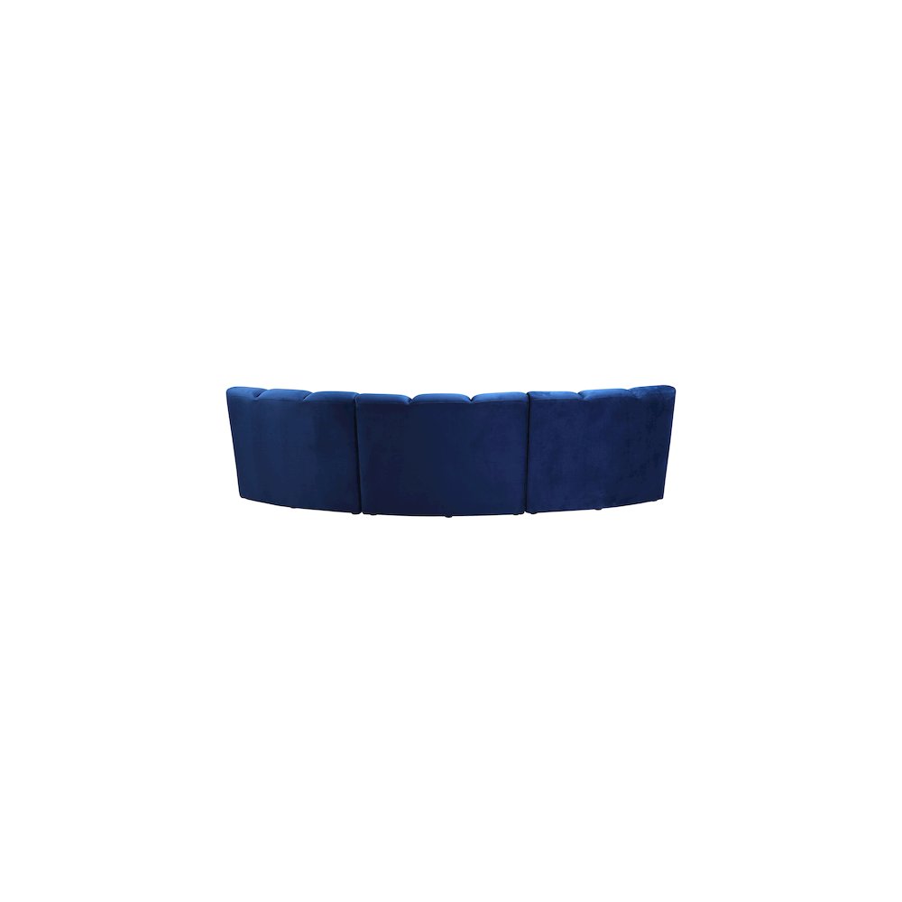 Infinity Navy Velvet 3pc. Modular Sectional. Picture 3