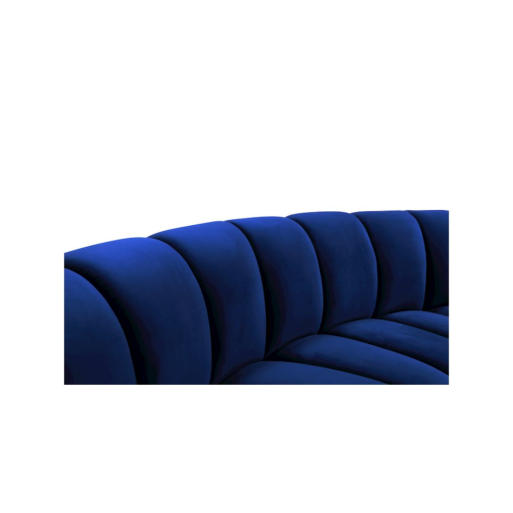Infinity Navy Velvet 3pc. Modular Sectional. Picture 7