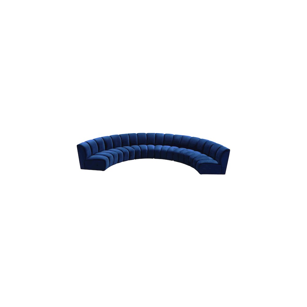 Infinity Navy Velvet 6pc. Modular Sectional. Picture 2