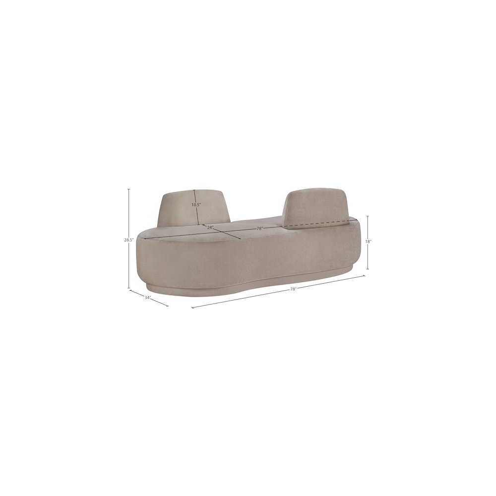 Argyle Beige Chenille Fabric Chaise/Loveseat. Picture 12