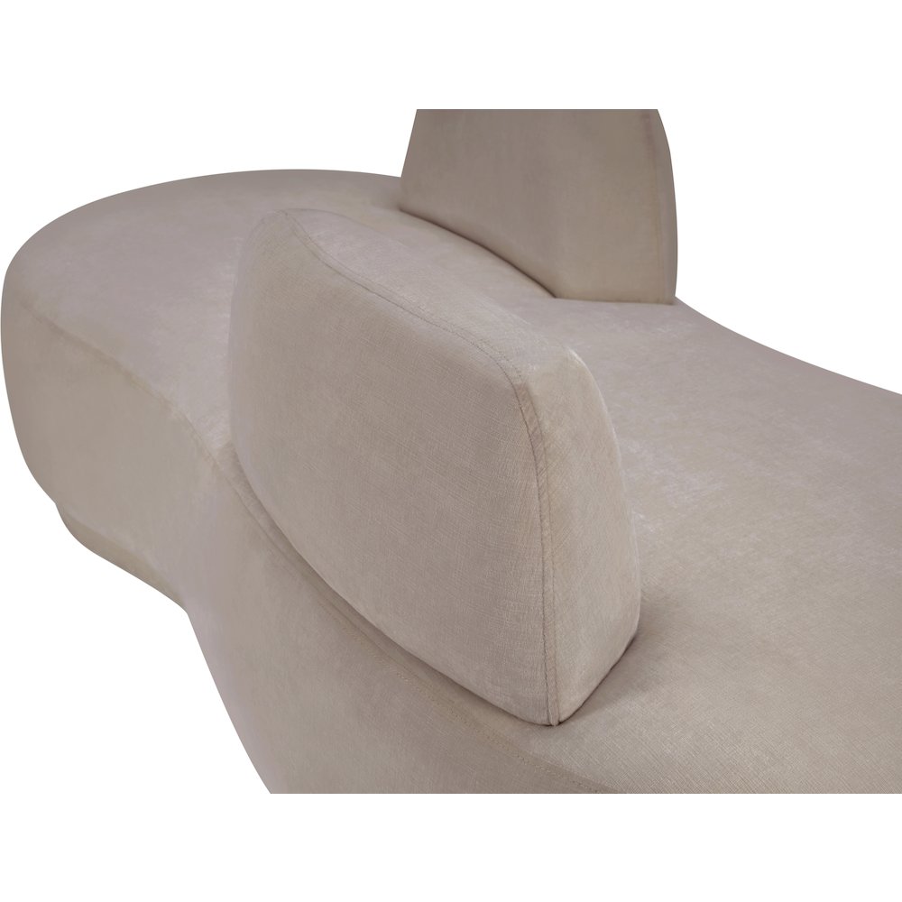 Argyle Beige Chenille Fabric Chaise/Loveseat. Picture 10