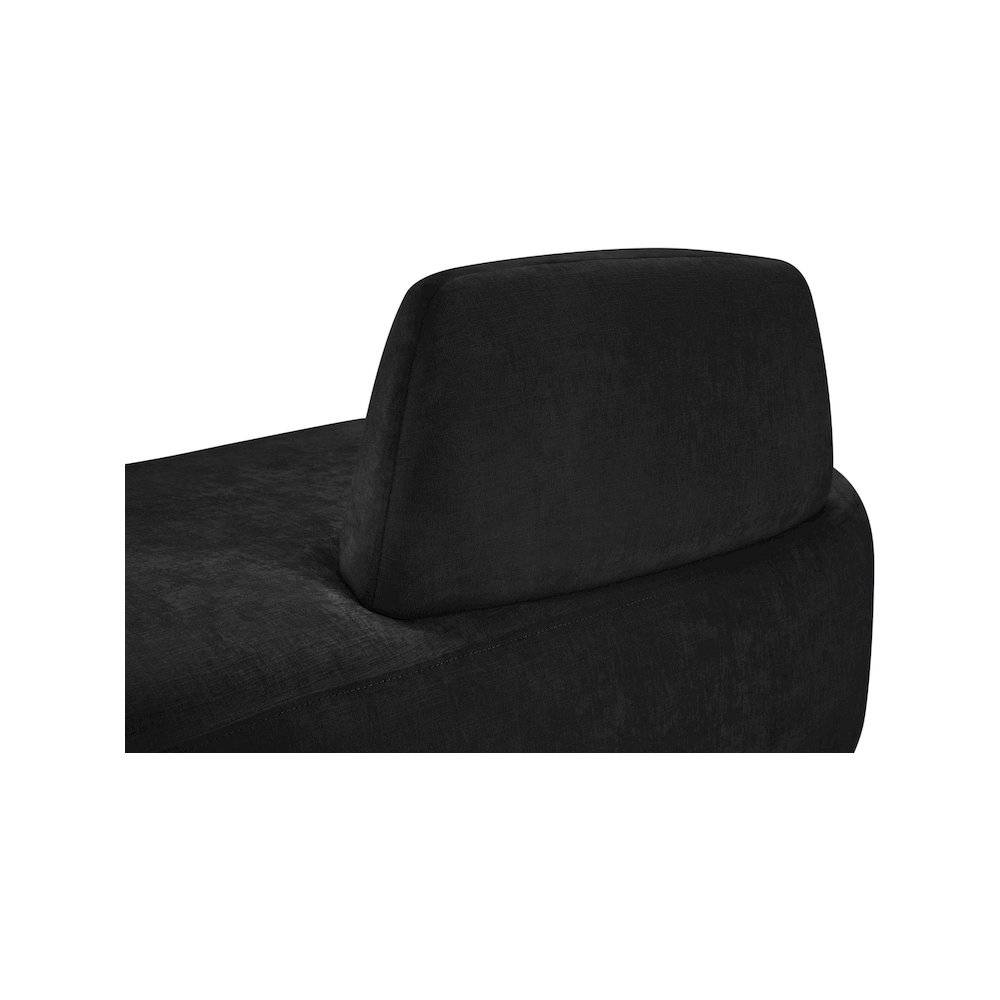 Argyle Black Chenille Fabric Chaise/Loveseat. Picture 9