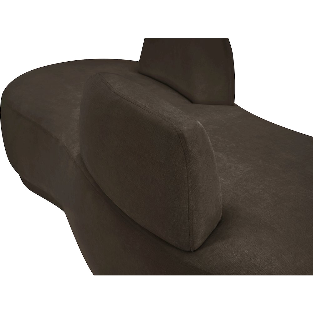 Argyle Brown Chenille Fabric Chaise/Loveseat. Picture 10