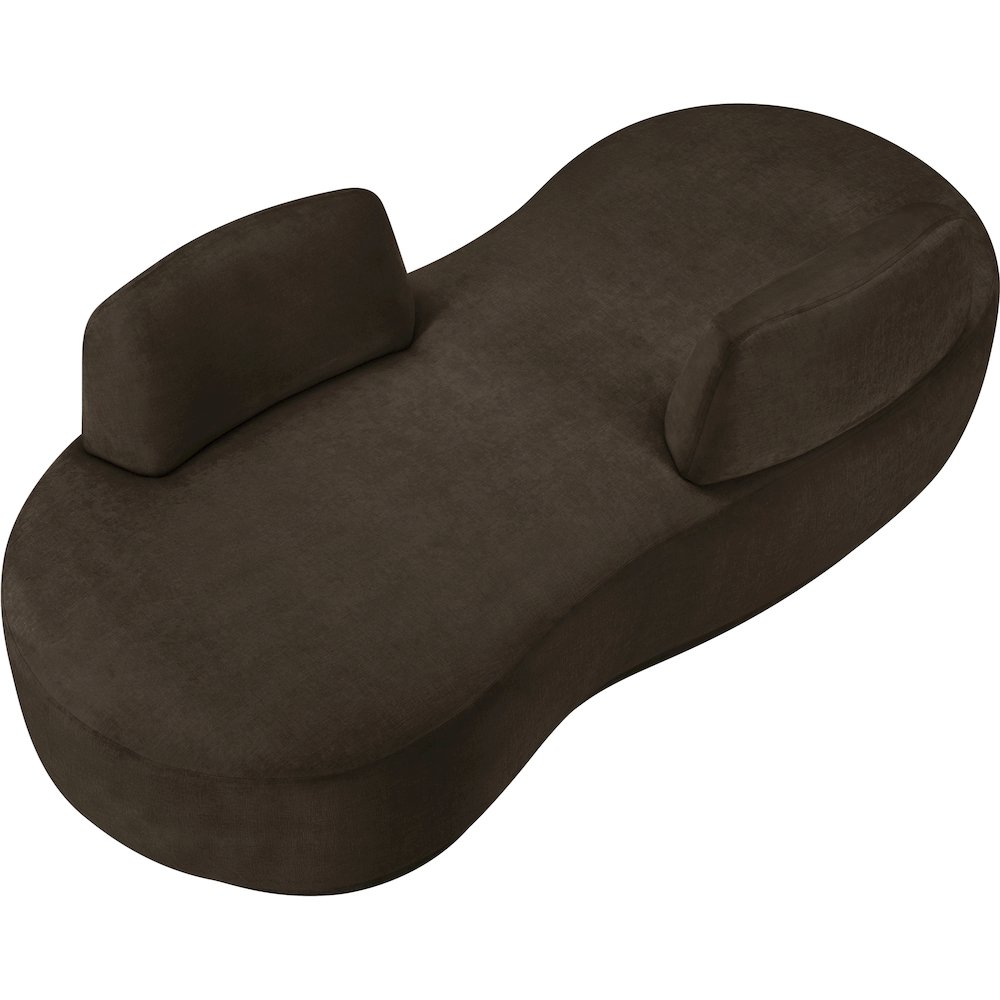 Argyle Brown Chenille Fabric Chaise/Loveseat. Picture 6