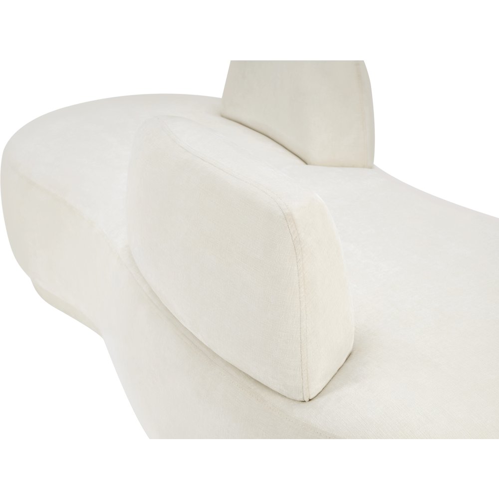 Argyle Cream Chenille Fabric Chaise/Loveseat. Picture 10