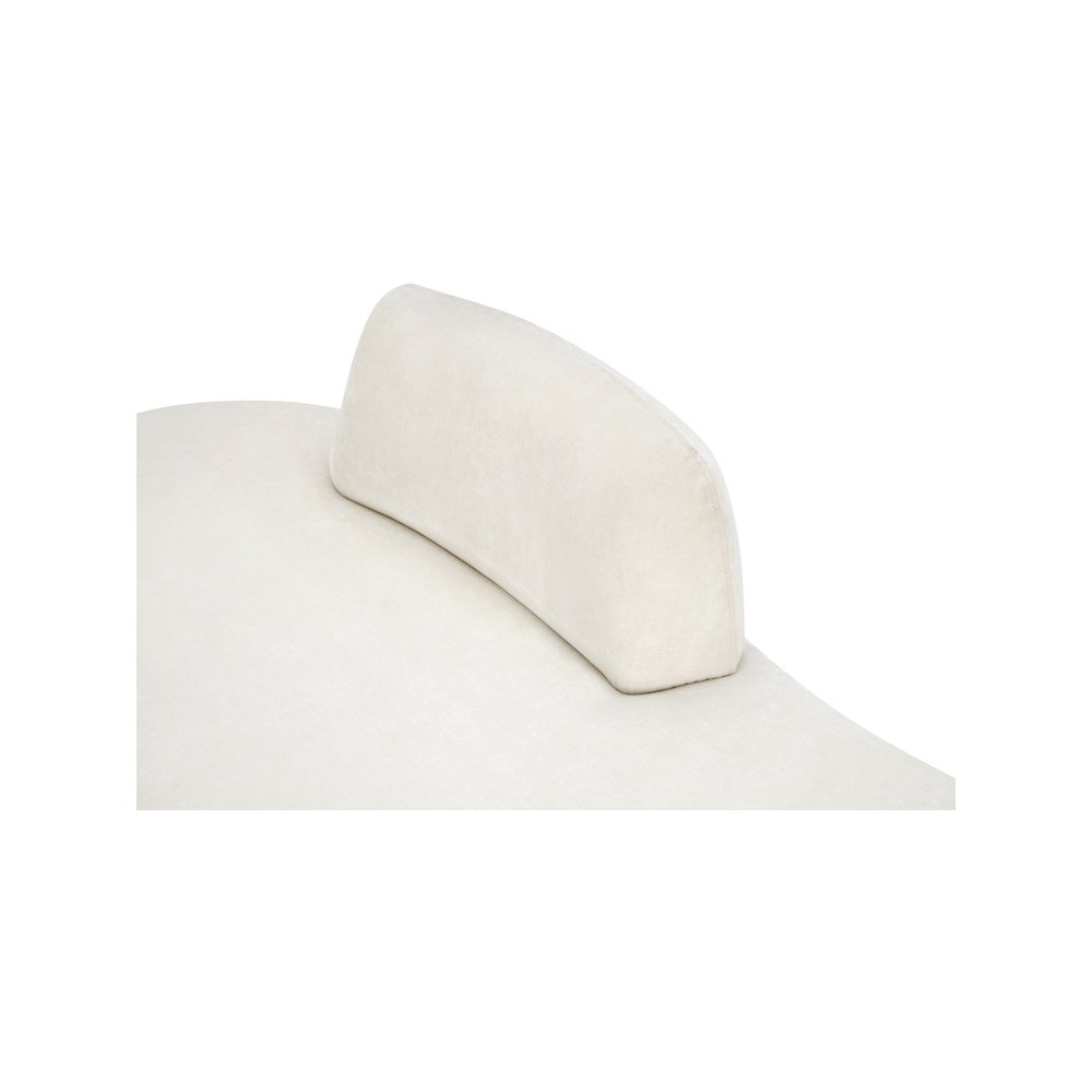 Argyle Cream Chenille Fabric Chaise/Loveseat. Picture 8