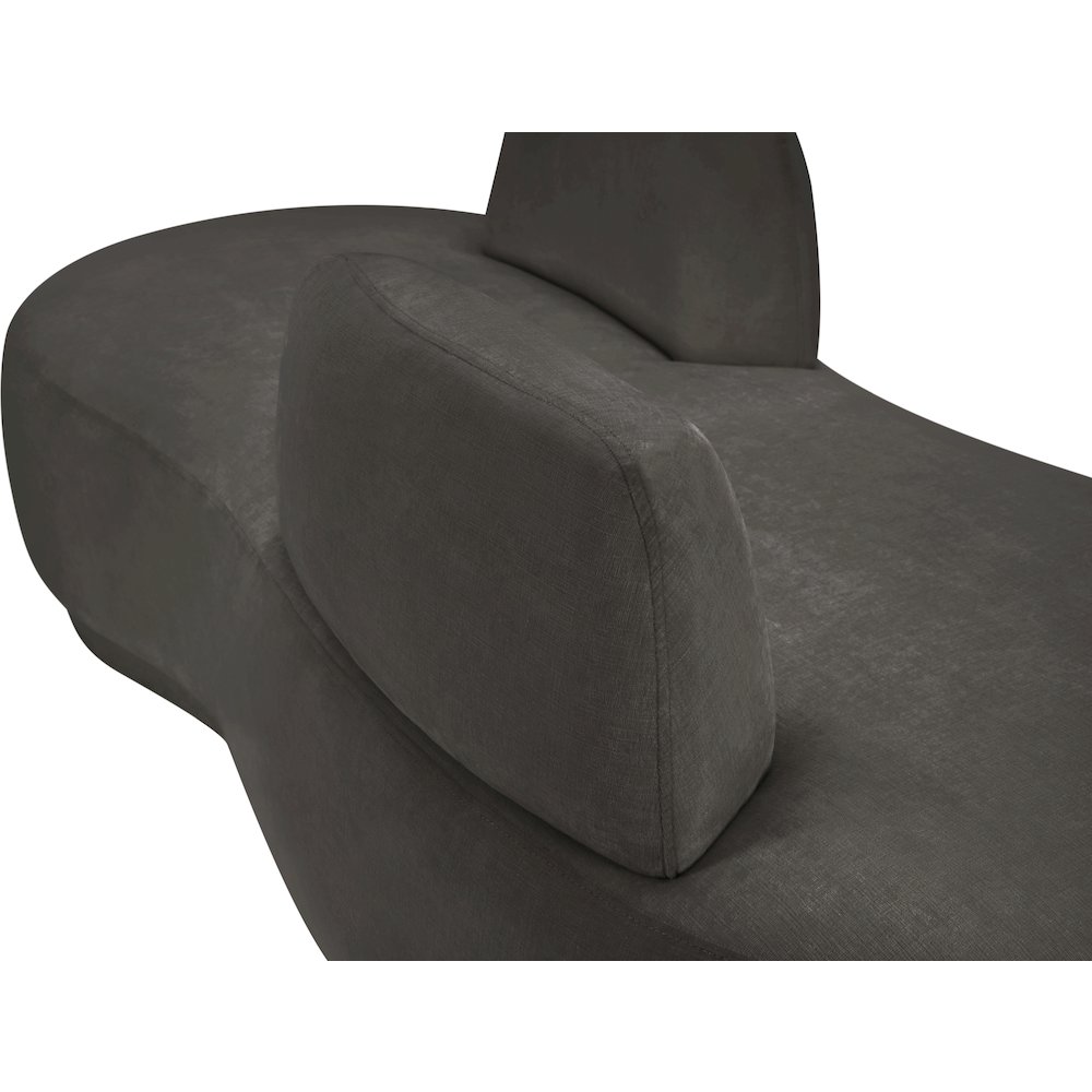 Argyle Grey Chenille Fabric Chaise/Loveseat. Picture 10