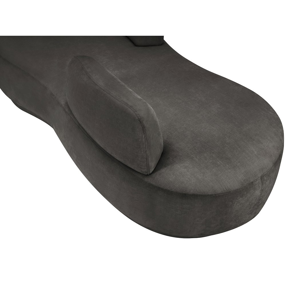 Argyle Grey Chenille Fabric Chaise/Loveseat. Picture 7
