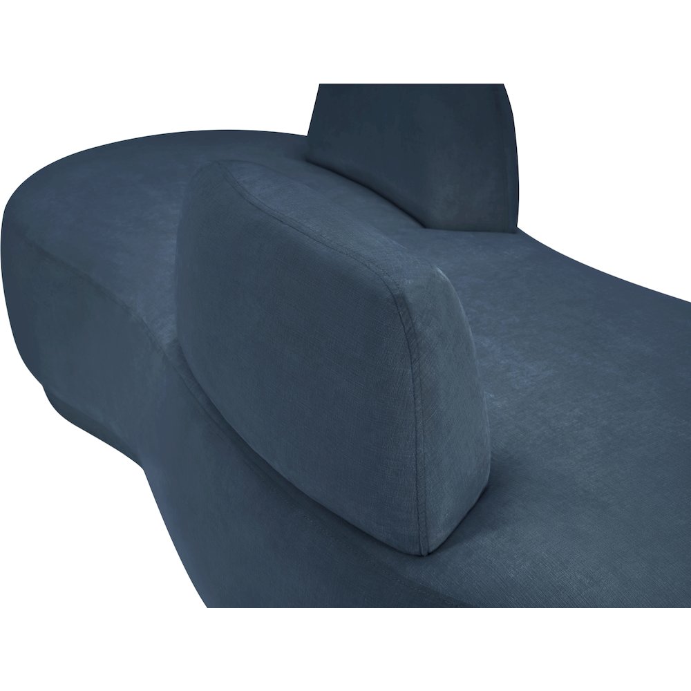 Argyle Light Blue Chenille Fabric Chaise/Loveseat. Picture 10