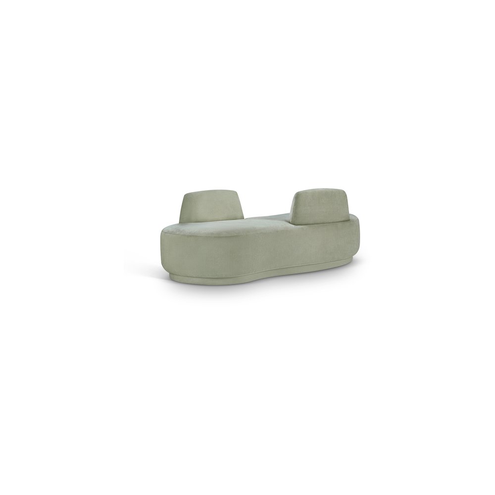 Argyle Mint Chenille Fabric Chaise/Loveseat. Picture 1