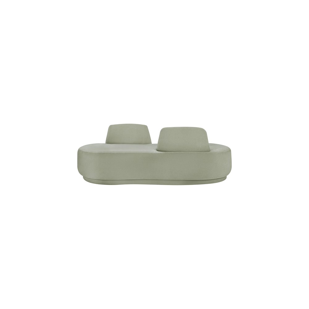 Argyle Mint Chenille Fabric Chaise/Loveseat. Picture 2