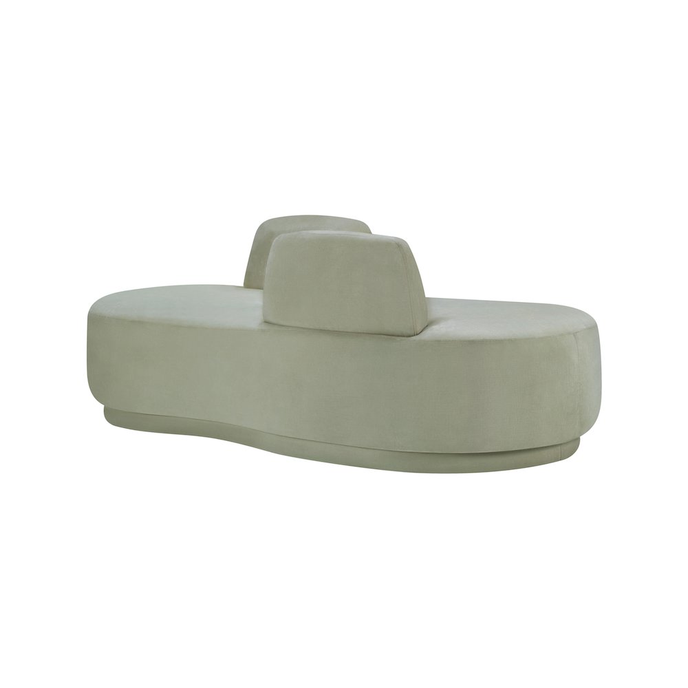Argyle Mint Chenille Fabric Chaise/Loveseat. Picture 4