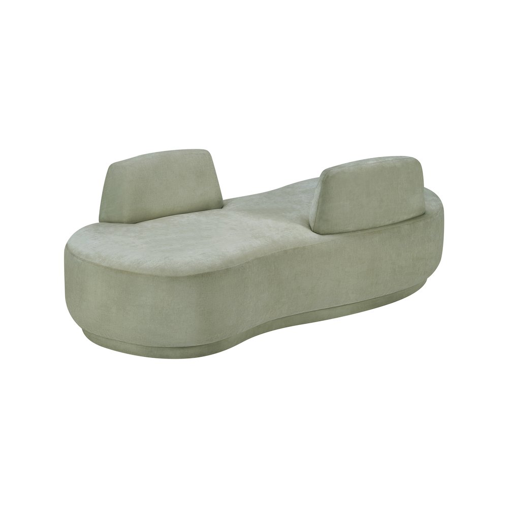 Argyle Mint Chenille Fabric Chaise/Loveseat. Picture 5