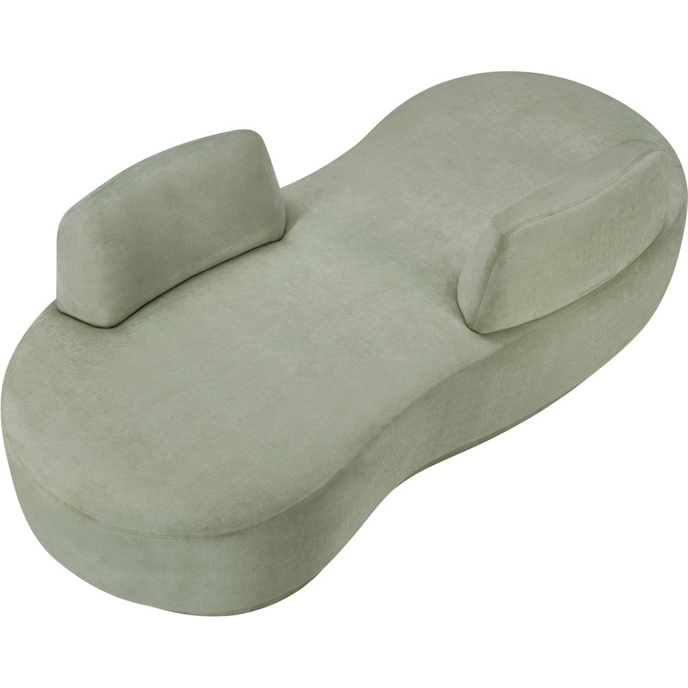 Argyle Mint Chenille Fabric Chaise/Loveseat. Picture 6