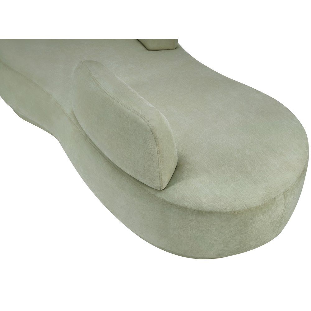 Argyle Mint Chenille Fabric Chaise/Loveseat. Picture 7
