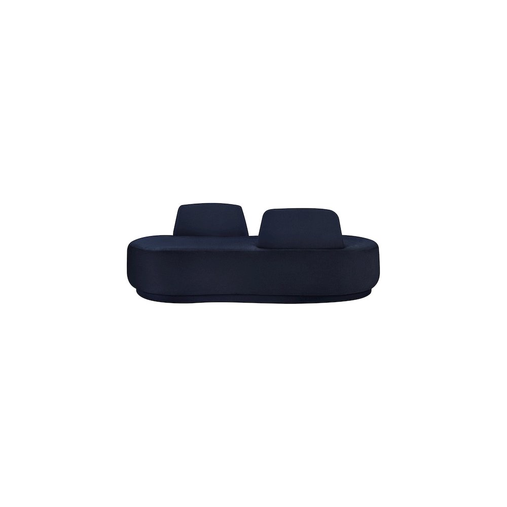 Argyle Navy Chenille Fabric Chaise/Loveseat. Picture 2